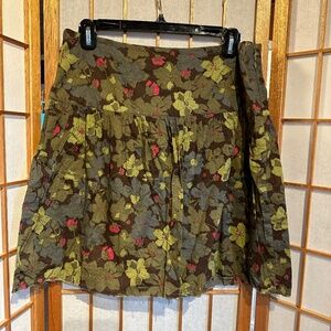 Vintage Green Floral Volcom Skirt